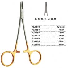 金鐘硬質(zhì)合金鑲片持針鉗直 細(xì)針 JCA460 16cm 直 細(xì)針 0.3 圓鰓