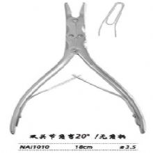 金鐘咬骨鉗  NAI010 18cm 雙關節(jié) 角彎20° 刃3.5 無角柄腦用咬骨鉗