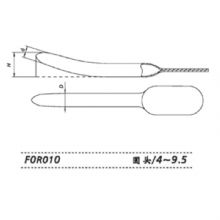 金鐘子宮頸擴(kuò)張器F0R010 圓頭4～9.5不銹鋼子宮頸擴(kuò)張器