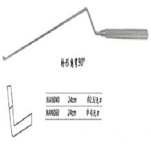金鐘刮匙槍形 NAN040 24cm 槍形 彎90° 無(wú)刃2.5垂體刮