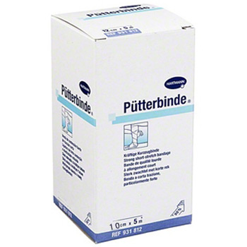 德國保赫曼保易定高強度壓力繃帶  Putterbinde 10cmx5m 貨號：9318107   