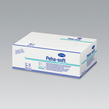 （停）德國(guó)保赫曼一次性使用橡膠檢查手套Peha-Soft Power free L
