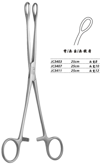 金鐘海綿鉗彎無(wú)齒 JC3407 25cm 彎無(wú)齒 頭寬10 WD