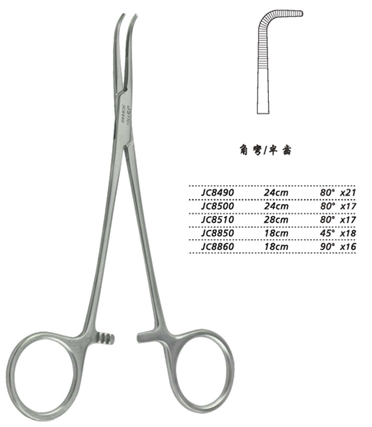 金鐘分離結(jié)扎鉗24cm  JC8500 24cm 80°×17半齒