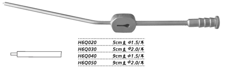 金鐘耳用吸引管直 H6Q030 5cm 直 φ2