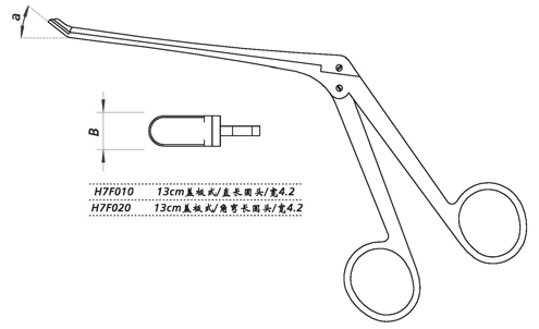 金鐘鼻咬切鉗H7F010 13cm 蓋板式 直長(zhǎng)圓頭 寬4.2