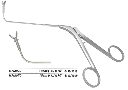 金鐘鼻取樣鉗H7M070 15cm管式 彎70° 長(zhǎng)圓 豎開(kāi)