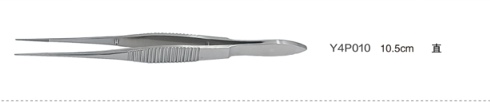 金鐘顯微眼用鑷直 Y4P010 10.5cm 直